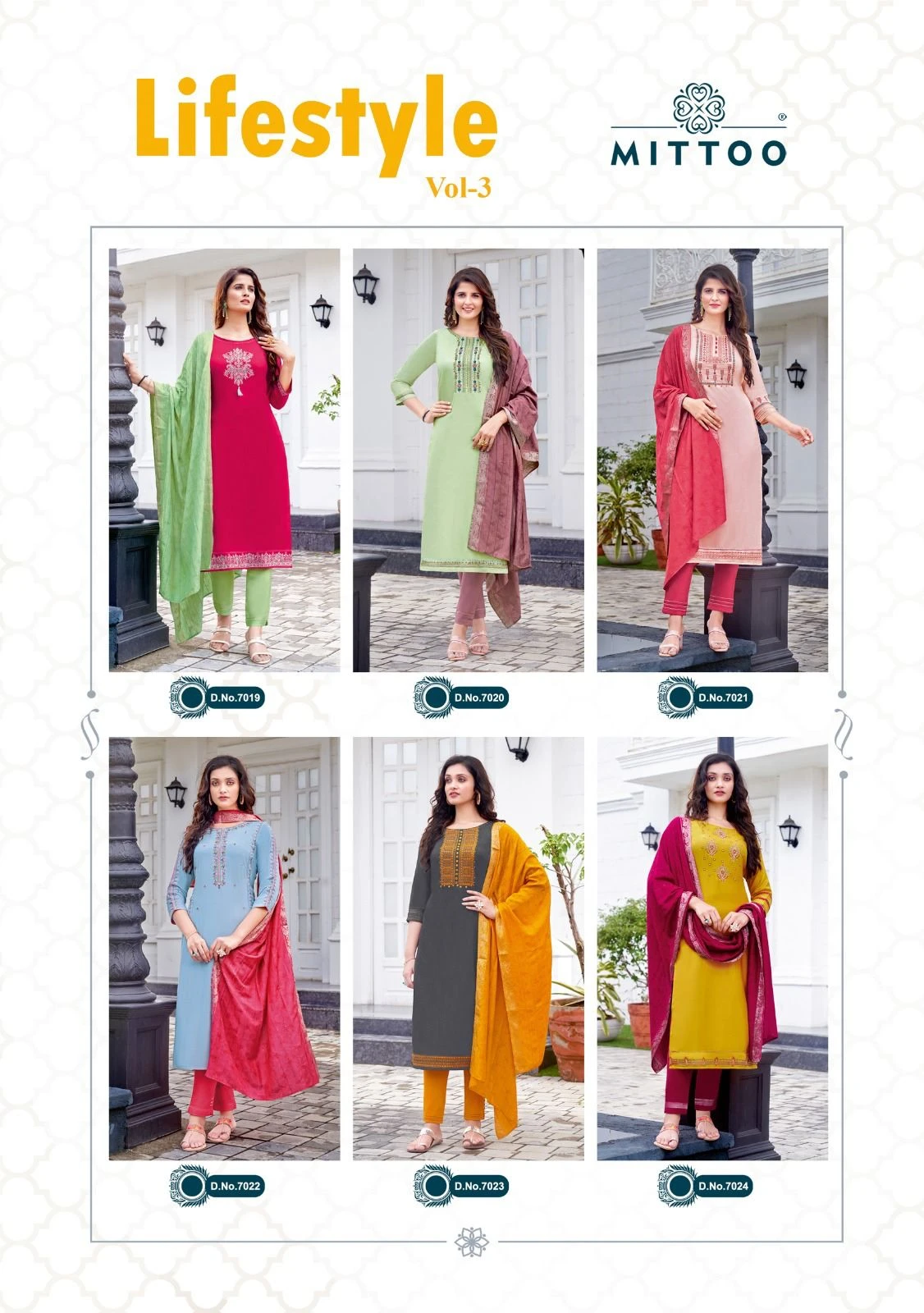 Mittoo Life Style Vol 3 Viscose Wholesale Readymade Suit Catalog — Wholesale Salwar Suits, Mittoo wholesale from Surat — Photo 7